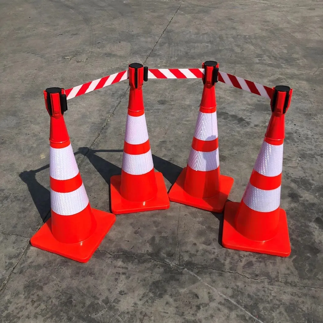 Rückziehbare Gürtel Verkehrskegel Topper Verkehrskegel angeschlossenes Band Topper 0