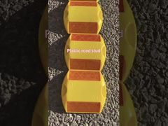 Kunststoff-Leitmarkierung viele Typen quadratisch günstig schwarzer Typ