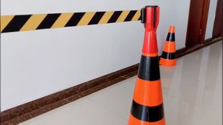 Verkehrsleitkegel-Gürtelaufsatz, 5 m, 3 m, einziehbare Barriere